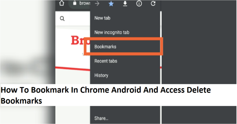 How to Bookmark in Chrome Android and Access/Delete them | Tips and Tricks
