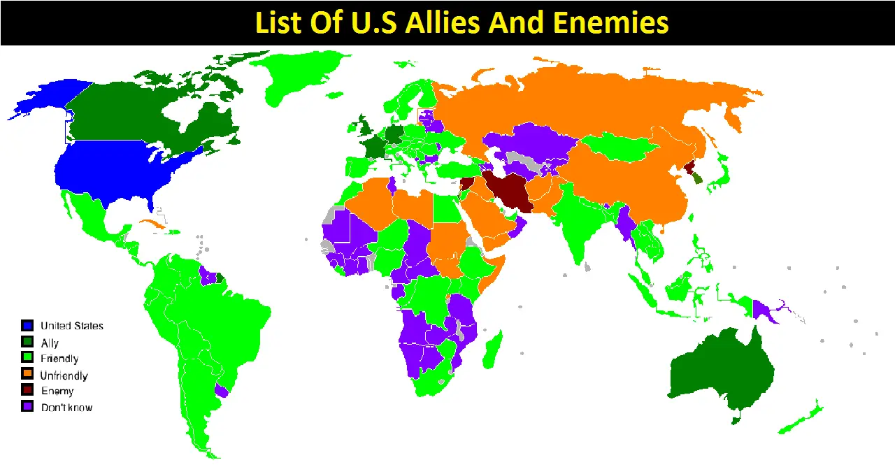 List Of U.S Allies And Enemies
